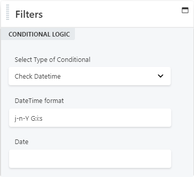 Toolbox Conditional Filters Toolbox Conditional Filters